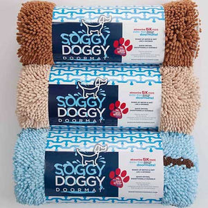 Soggy Doggy Large Microfiber Chenille Doormat - Bone Design
