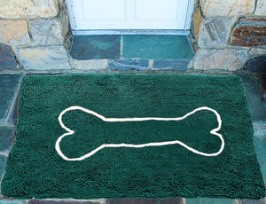 Soggy Doggy X-Large Microfiber Chenille Doormat - Bone Design