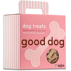 Sojos Good Dog Crunchy Natural Dog Treats, 8-Ounce Box
